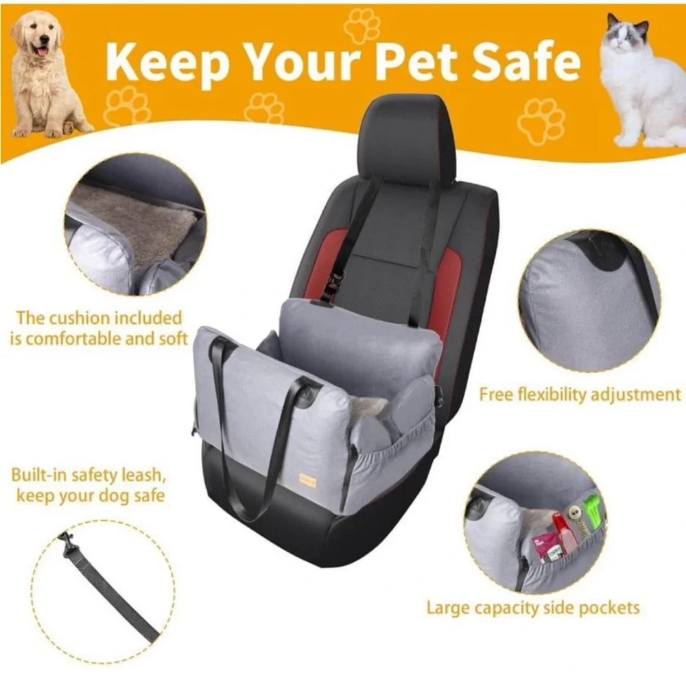 Dog Car Seat for Small Dogs 5-25 lbs.